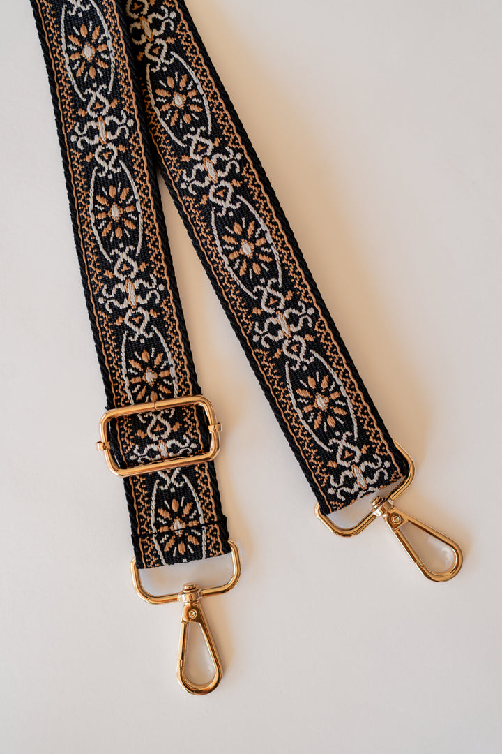 Floral Medallion Crossbody Bag Strap