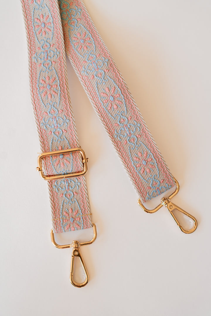 Floral Medallion Crossbody Bag Strap