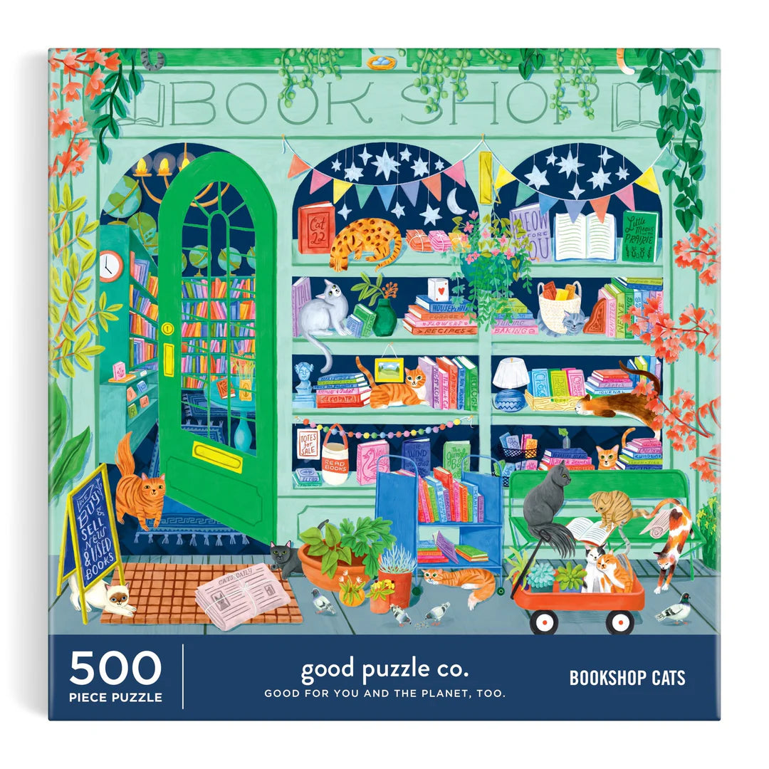 Bookshop Cats 500 Piece Puzzle