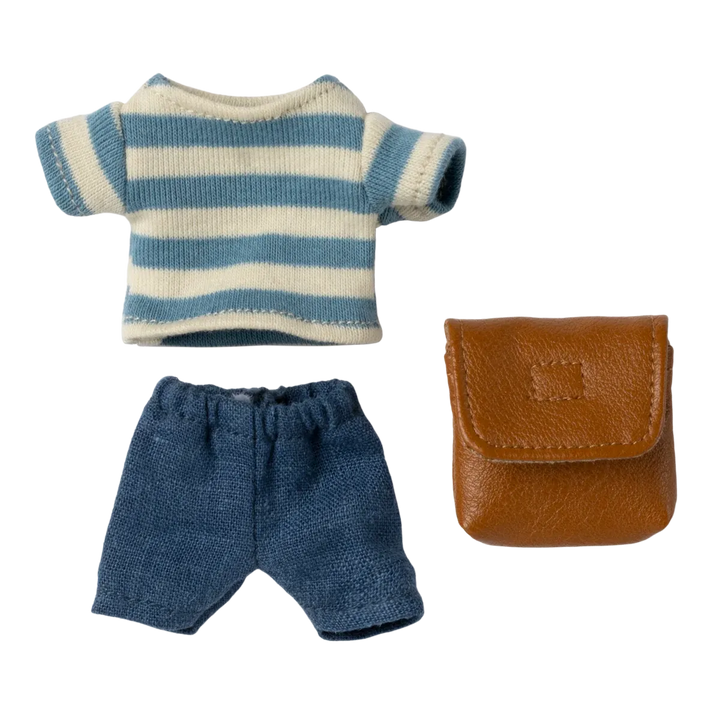 Maileg Clothes and bag, Big brother mouse - Brown
