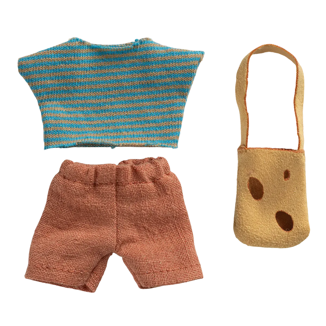 Maileg clothes and bag, little brother mouse