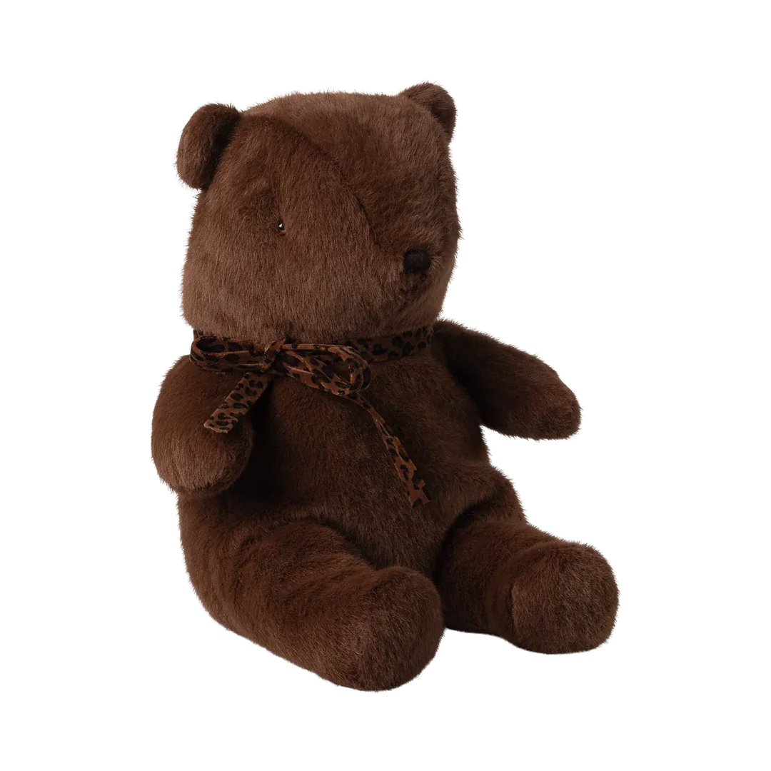 Maileg teddy bear plush, medium - dark chocolate
