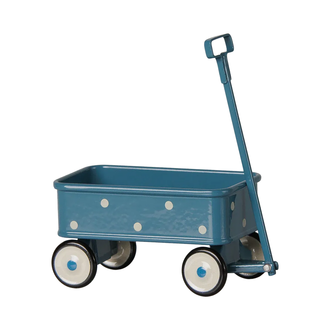 Pre Order Maileg Wagon, Mouse - Blue
