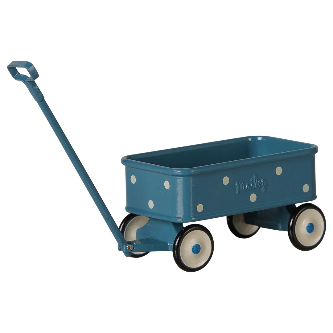 Pre Order Maileg Wagon, Mouse - Blue