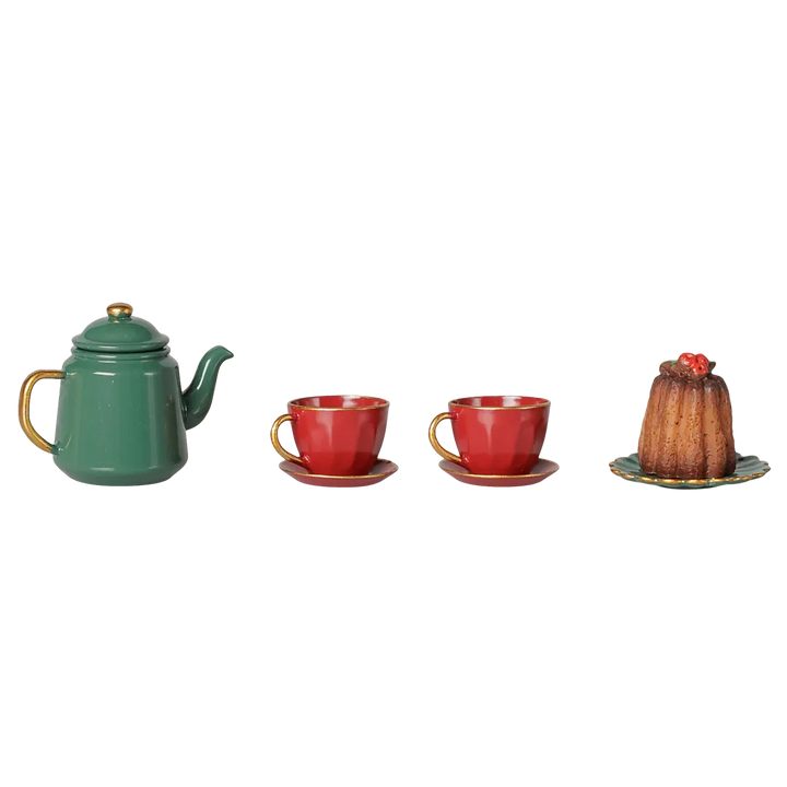 Pre Order Maileg Christmas tea party, Mouse - Red/Green
