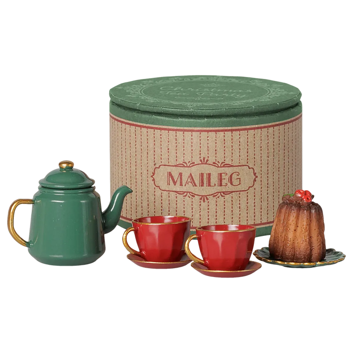 Pre Order Maileg Christmas tea party, Mouse - Red/Green