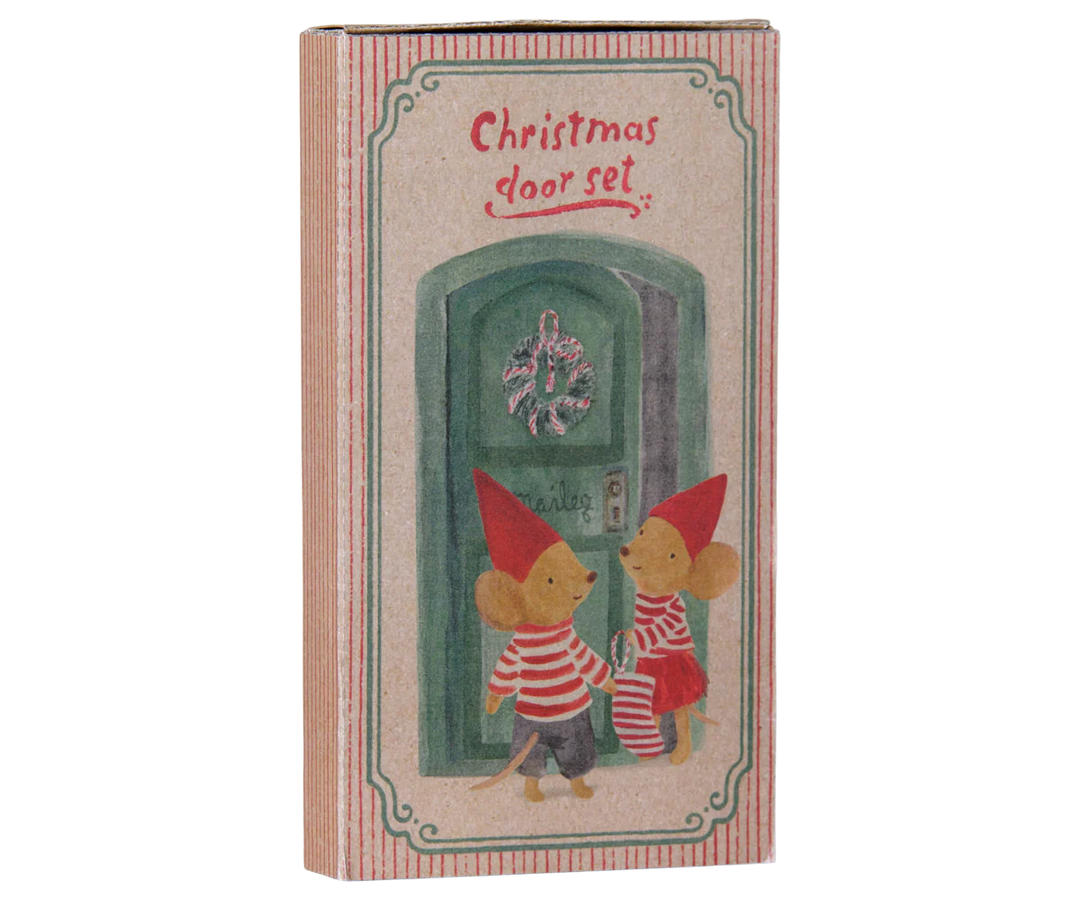 Pre Order Maileg Christmas door set, Mouse