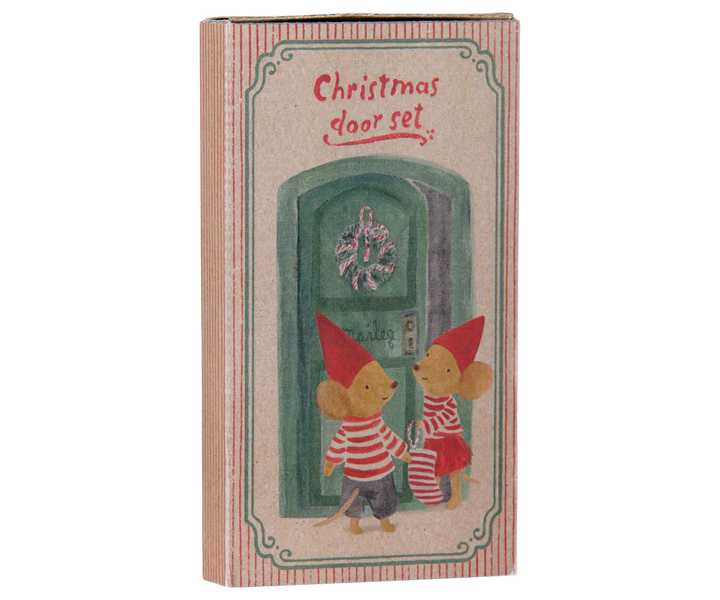 Pre Order Maileg Christmas door set, Mouse