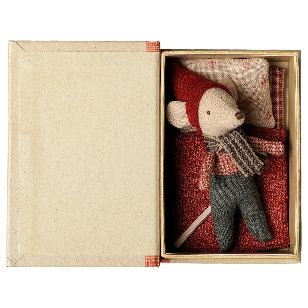 Pre Order Maileg Christmas mouse, Baby in book