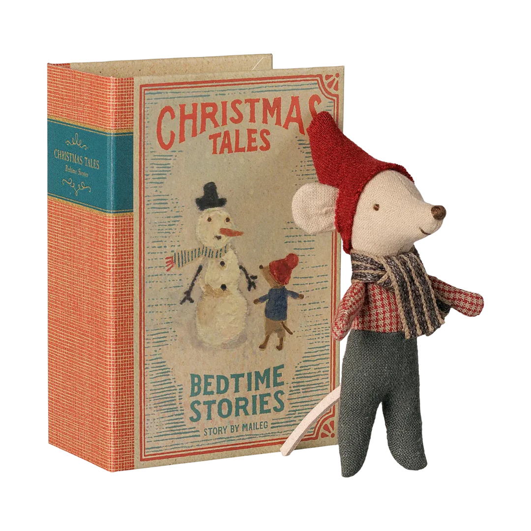 Pre Order Maileg Christmas mouse, Baby in book
