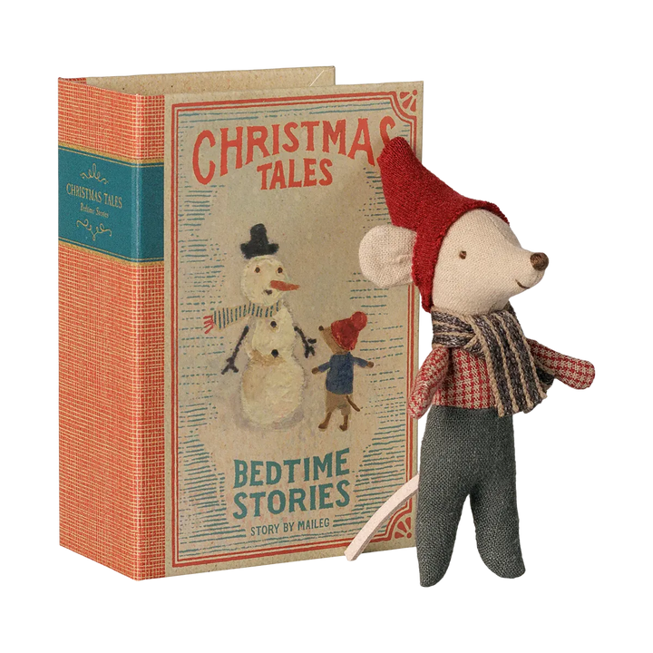 Pre Order Maileg Christmas mouse, Baby in book
