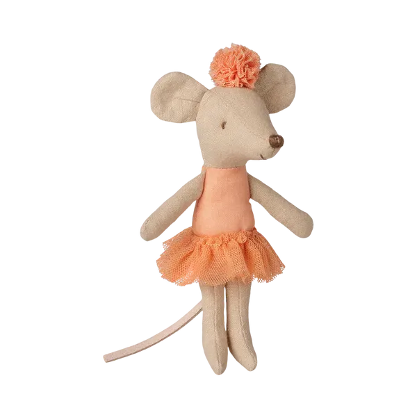 Pre Order Maileg Ballerina mouse, Little sister - Apricot