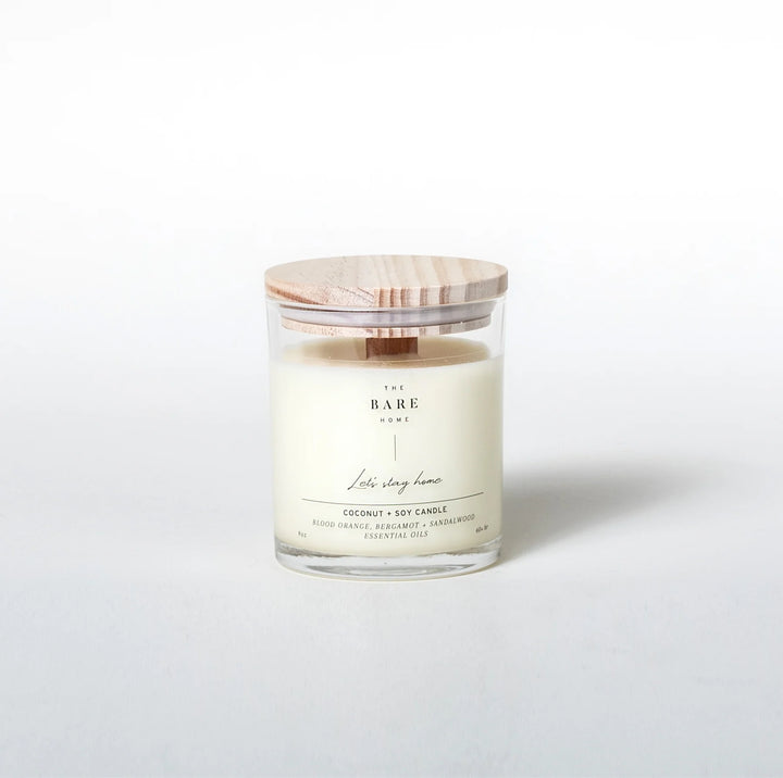 Bare Home- Let's stay home Candle - Blood Orange, Bergamot + Sandalwood