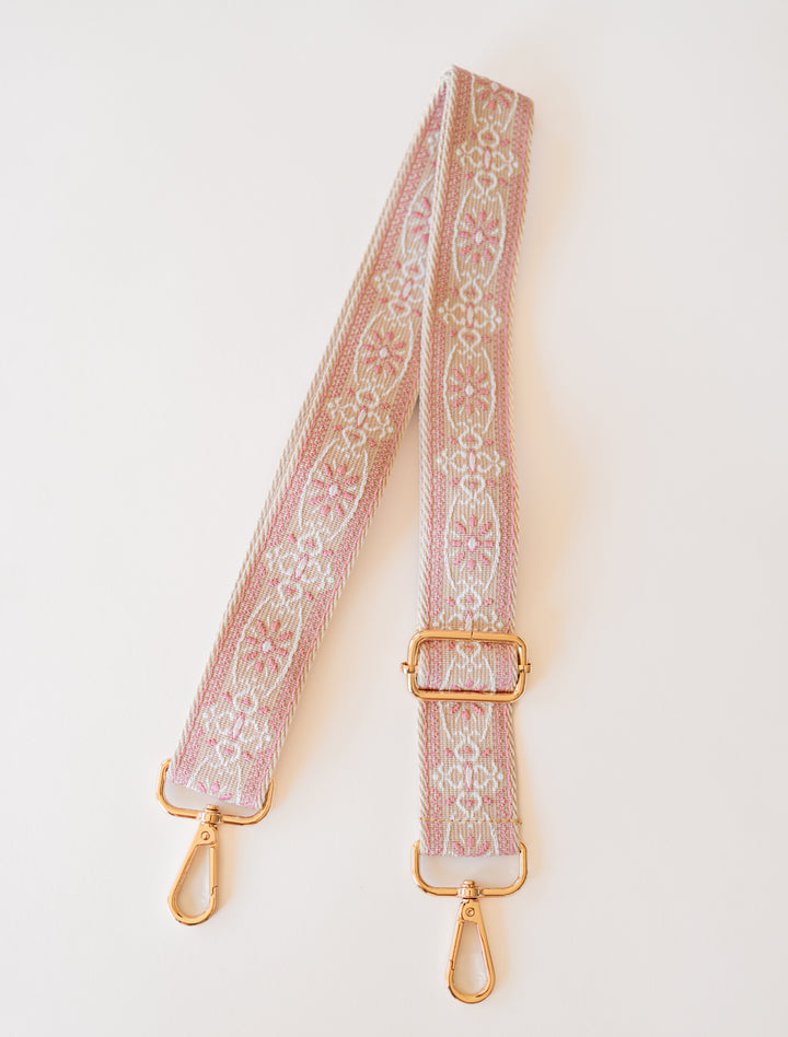 Floral Medallion Crossbody Bag Strap