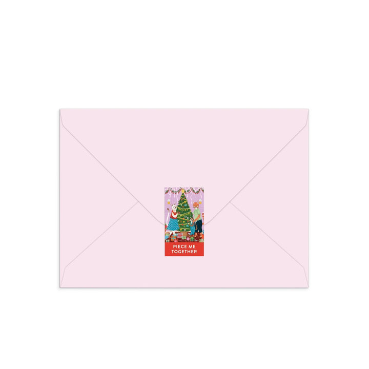 Meowy Christmas Greeting Card Puzzle