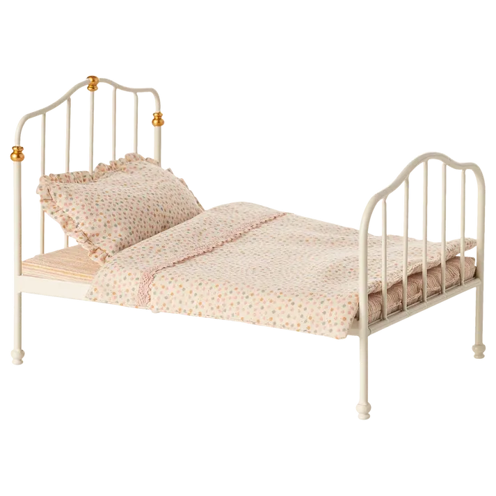 Maileg Vintage bed, Mouse - Off White