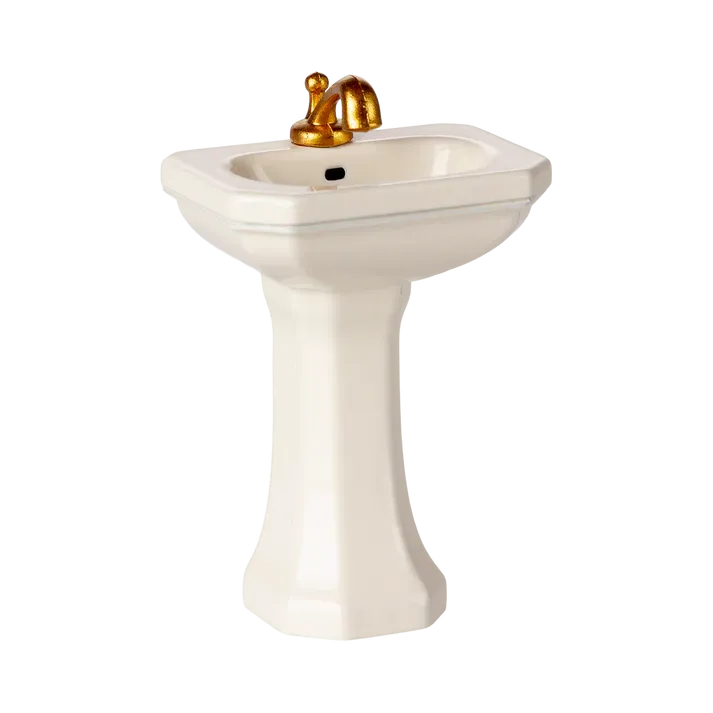 Maileg Bathroom sink, Mouse - Off white