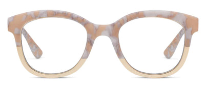 Georgia Reading and Blue Light Glasses - Tan Marble Gold