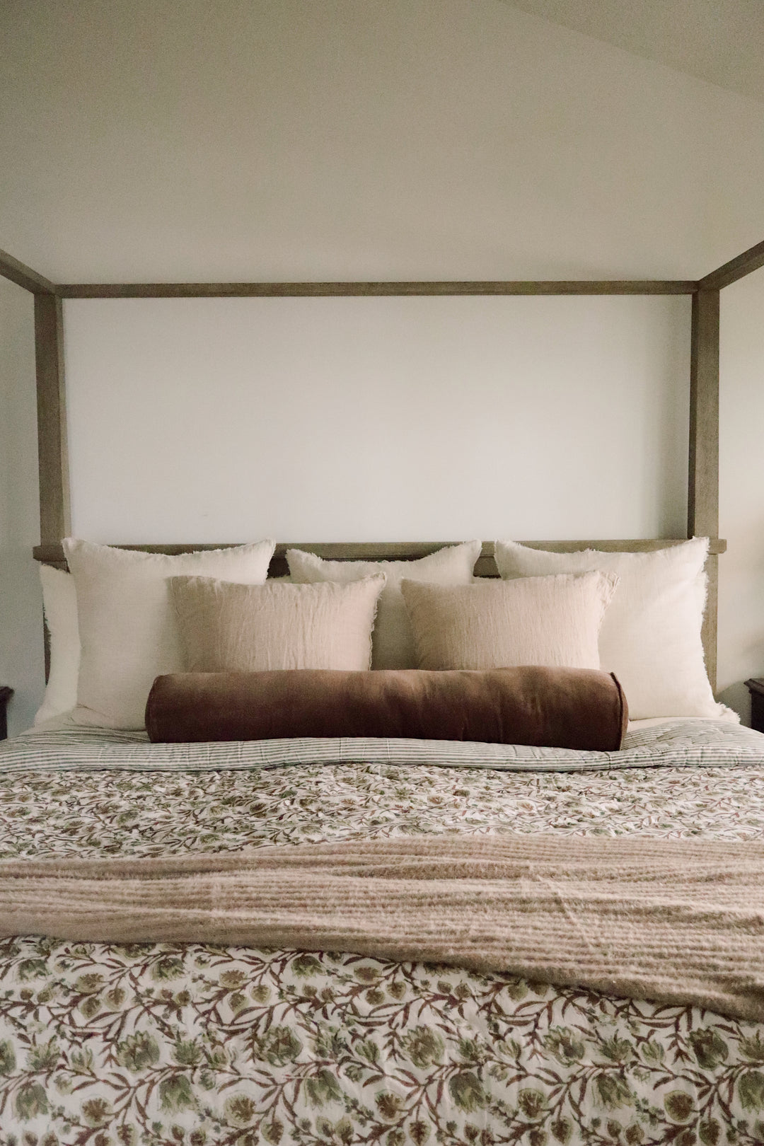Vera Velvet Long Bolster, Clove