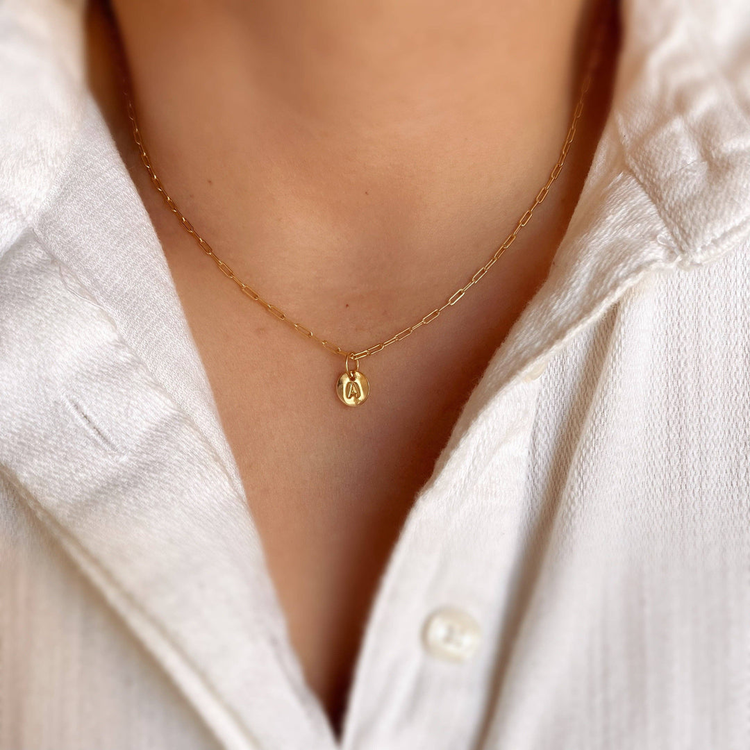 Stamped Letter Pendant