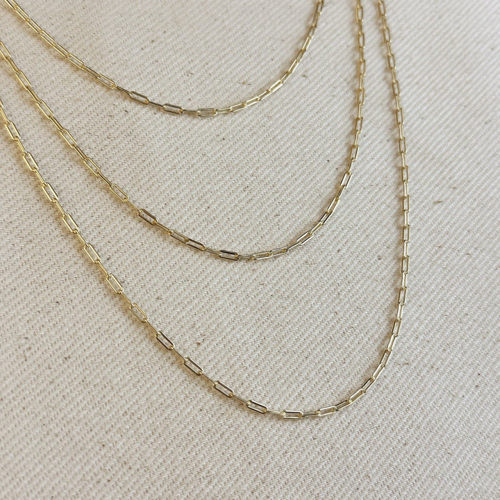 Mini Paperclip Chain Necklace