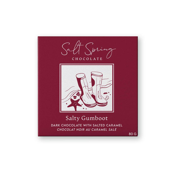 Salty Gumboot Dark Chocolate Caramel Bar