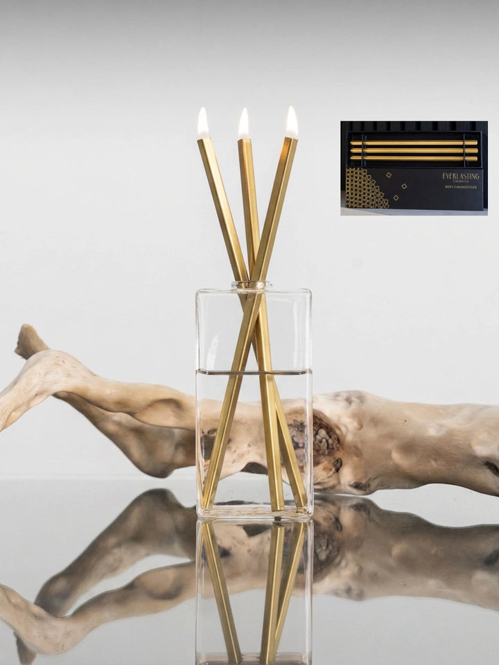Gold Everlasting Candles