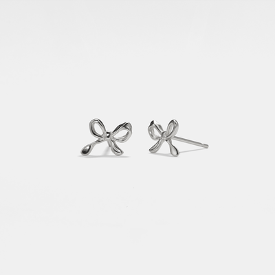 Sterling Silver Bow Studs