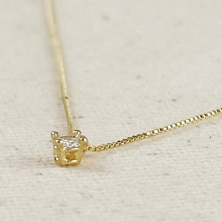 Mini Solitaire Necklace