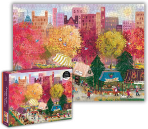 Autumn at the City Market - Puzzle 1000-Piece Jigsaw Puzzle