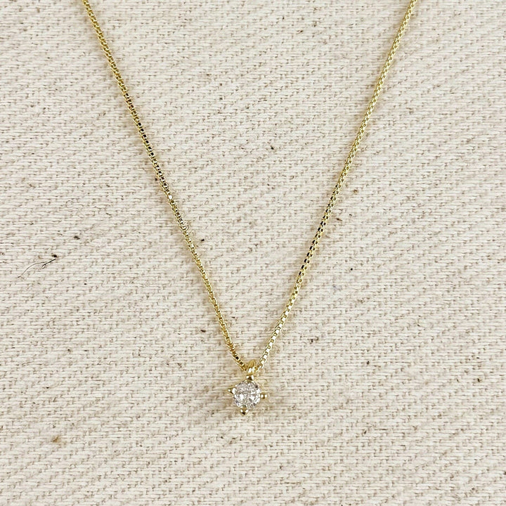 Mini Solitaire Necklace