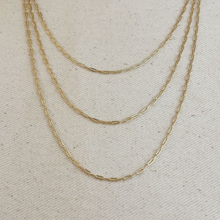 Mini Paperclip Chain Necklace