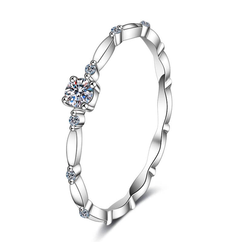 Four-Prong Moissanite Ring