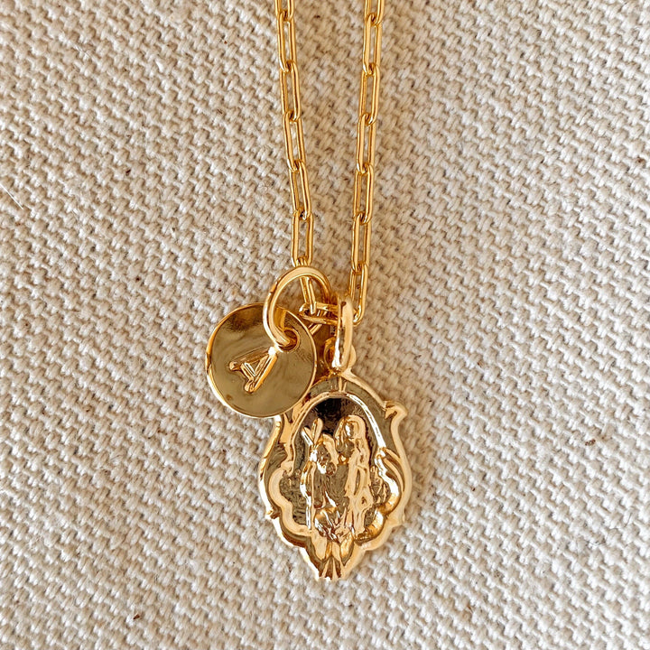 Stamped Letter Pendant