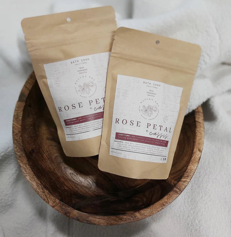 Bath Soak- Rose Petal Cassis