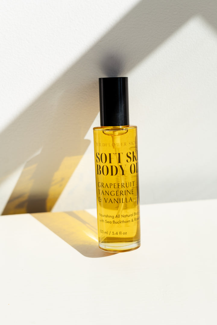 Soft Skin Body Oil - White Grapefruit | Vanilla | Tangerine