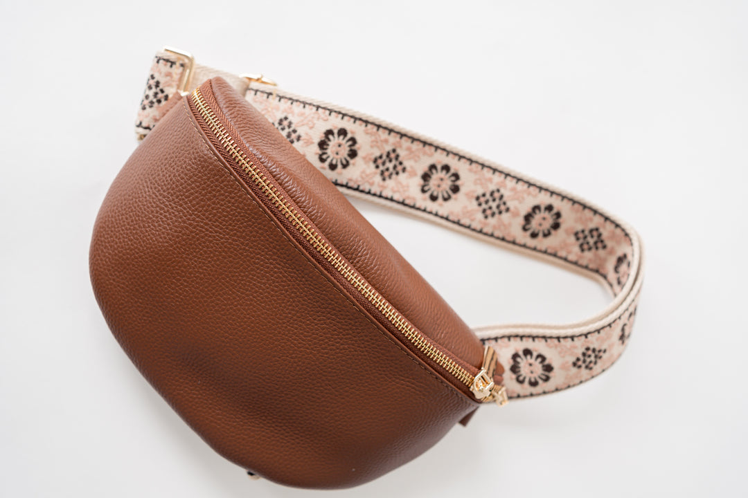 Vegan leather crossbody bag