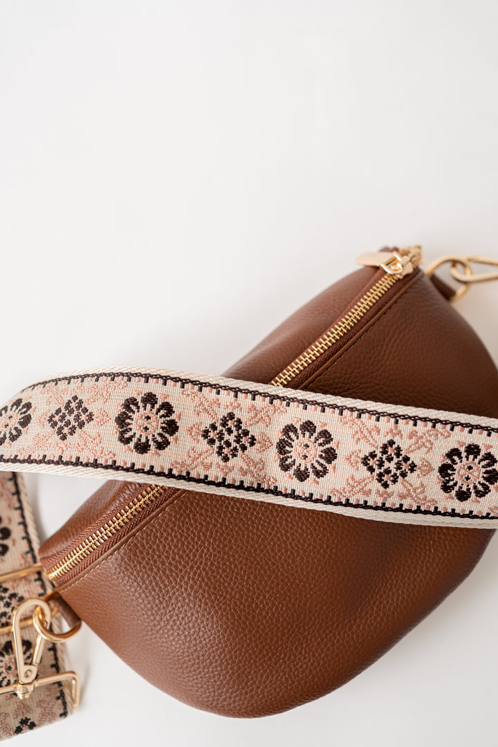 Vegan leather crossbody bag