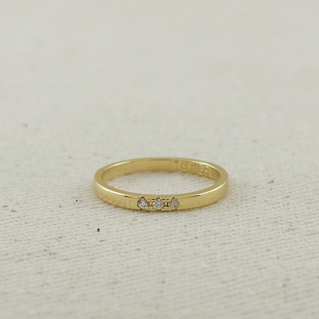 Triple CZ Band Ring