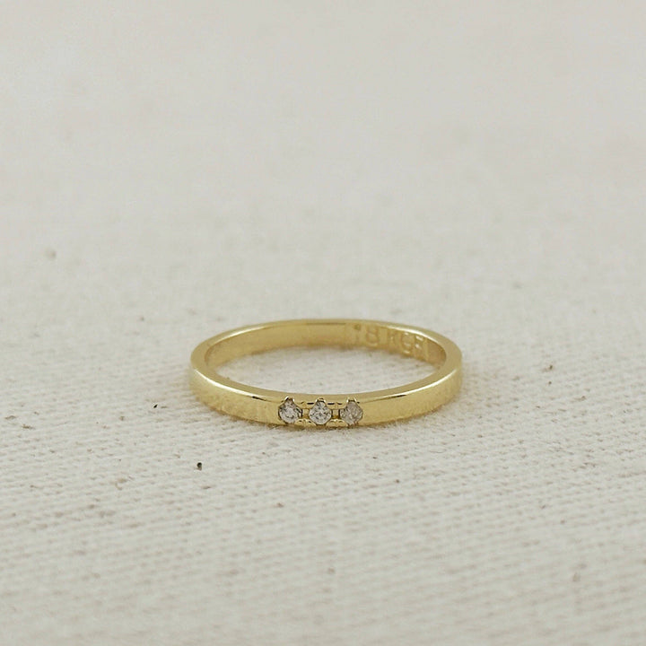 Triple CZ Band Ring