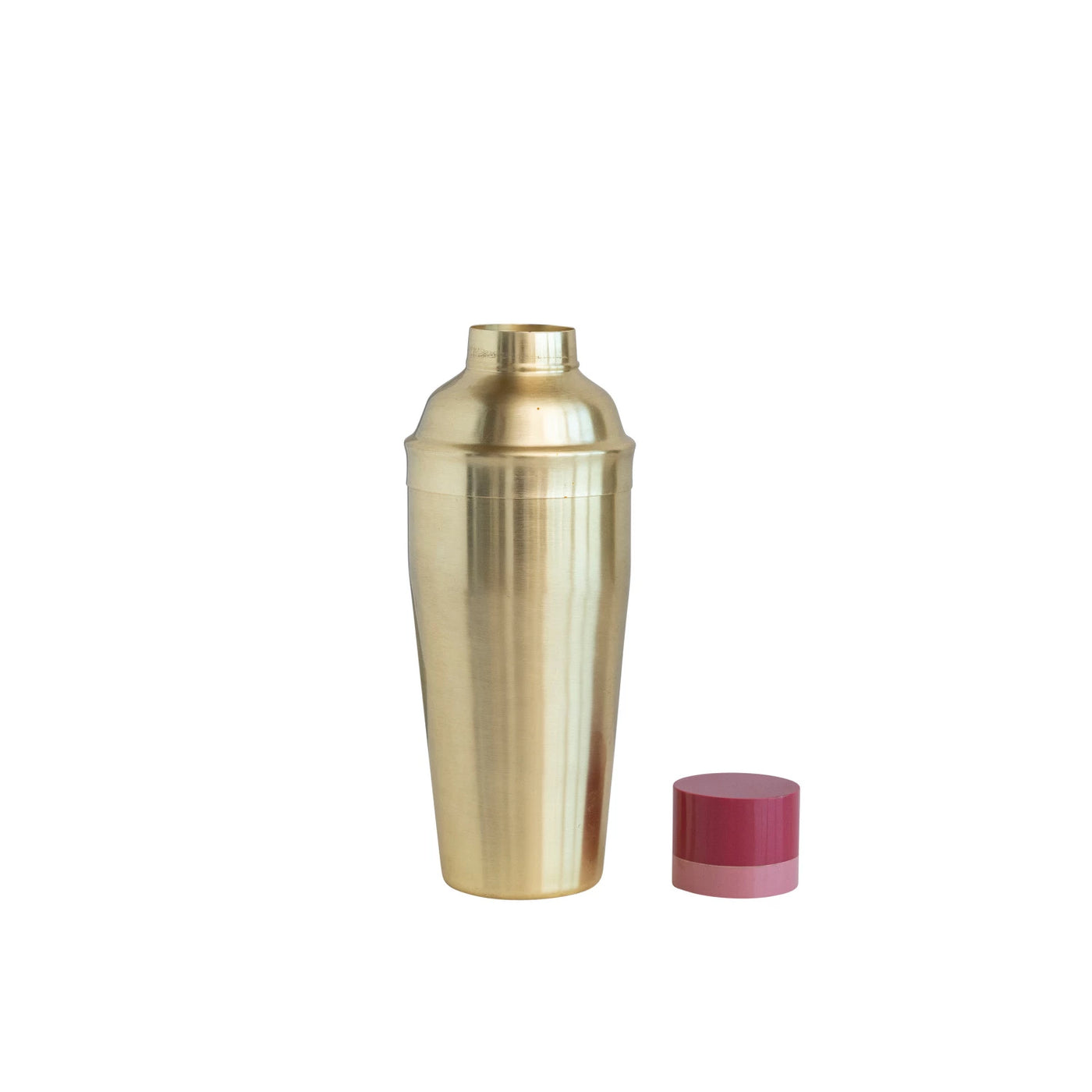 Brass & Pink Cocktail Shaker