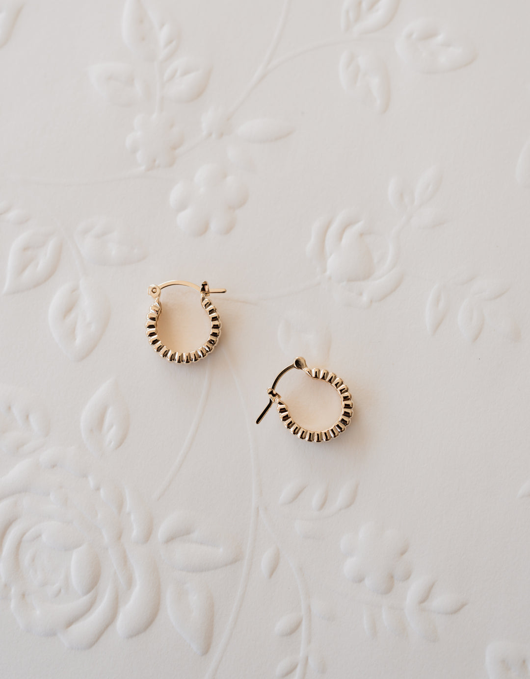Ridged Hoop Earrings