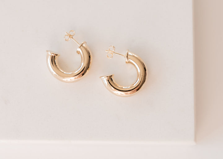 Chubby Half-Hoop Earrings