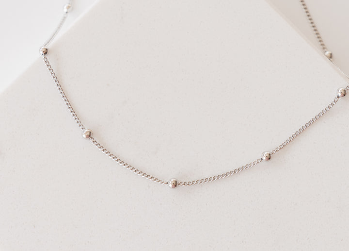 Silver Satellite Chain Necklace