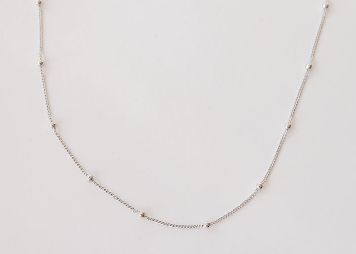 Silver Satellite Chain Necklace