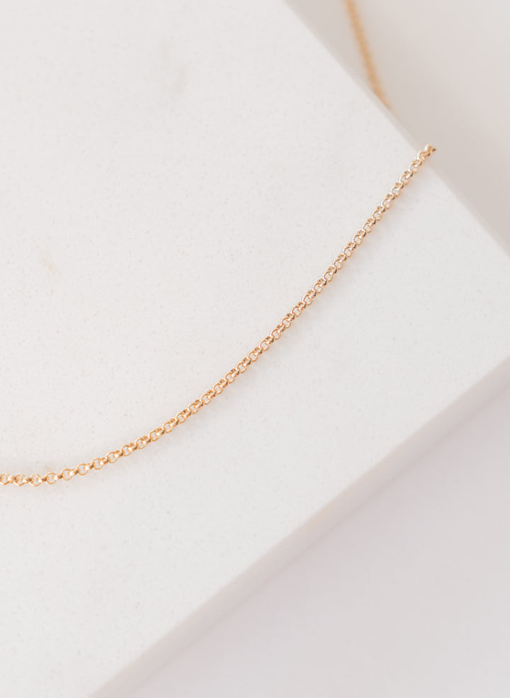 18k Gold Filled Rolo Chain