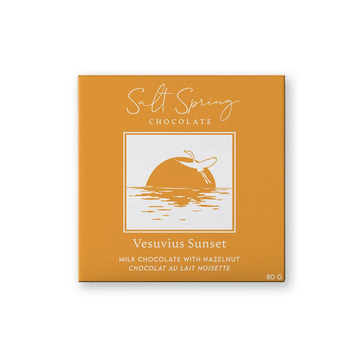Vesuvius Sunset Milk Chocolate Hazelnut Bar
