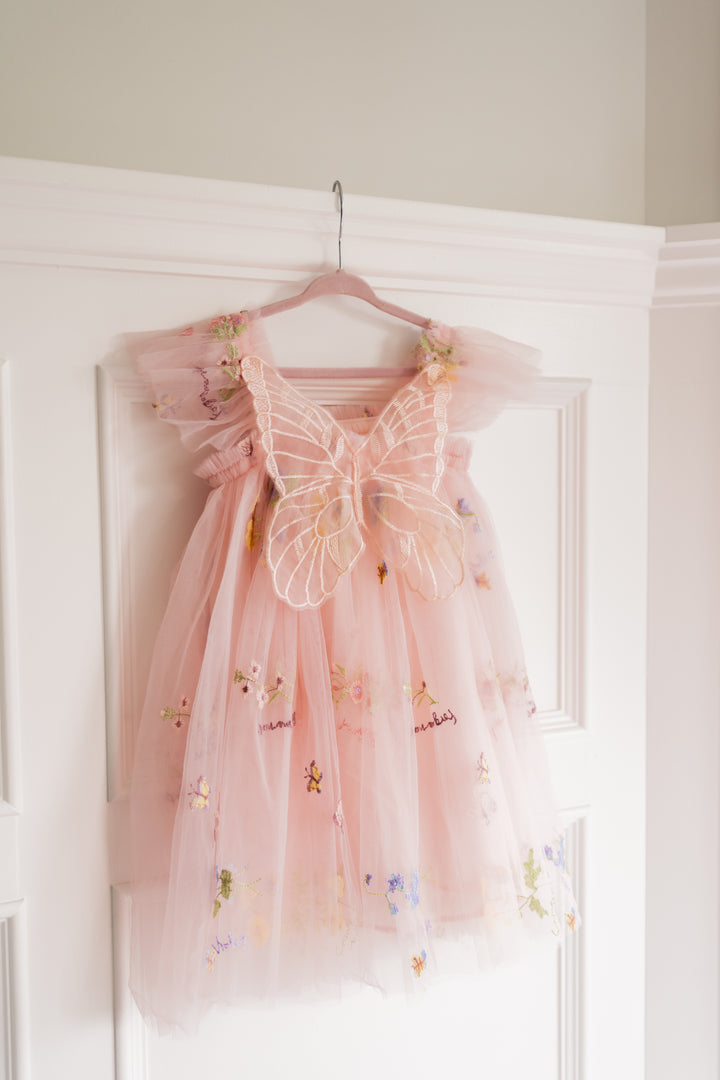 Secret Garden Butterfly Dress - Light Pink