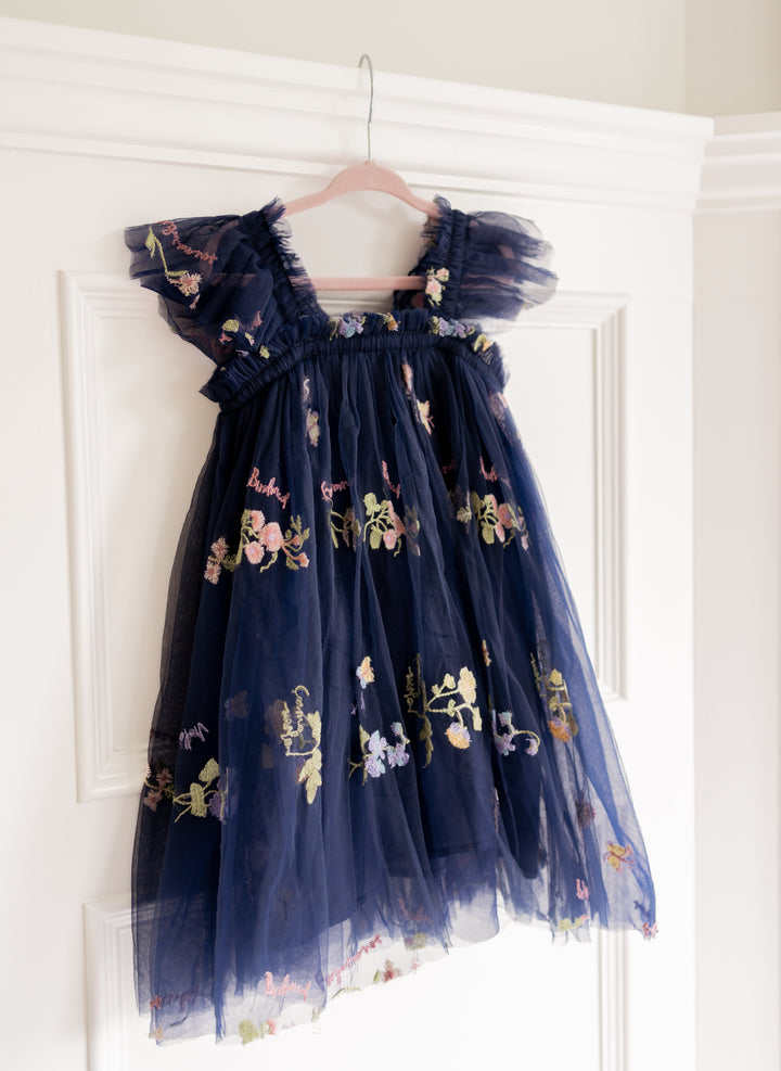 Secret Garden Butterfly Dress -Navy Blue