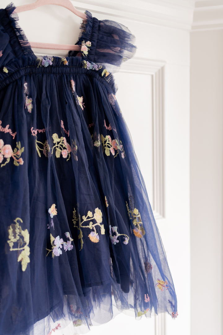 Secret Garden Butterfly Dress -Navy Blue